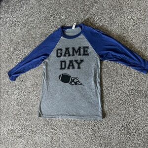 LIKE NEW super soft ‘Game Day’ football graphic raglan baseball-style shirt